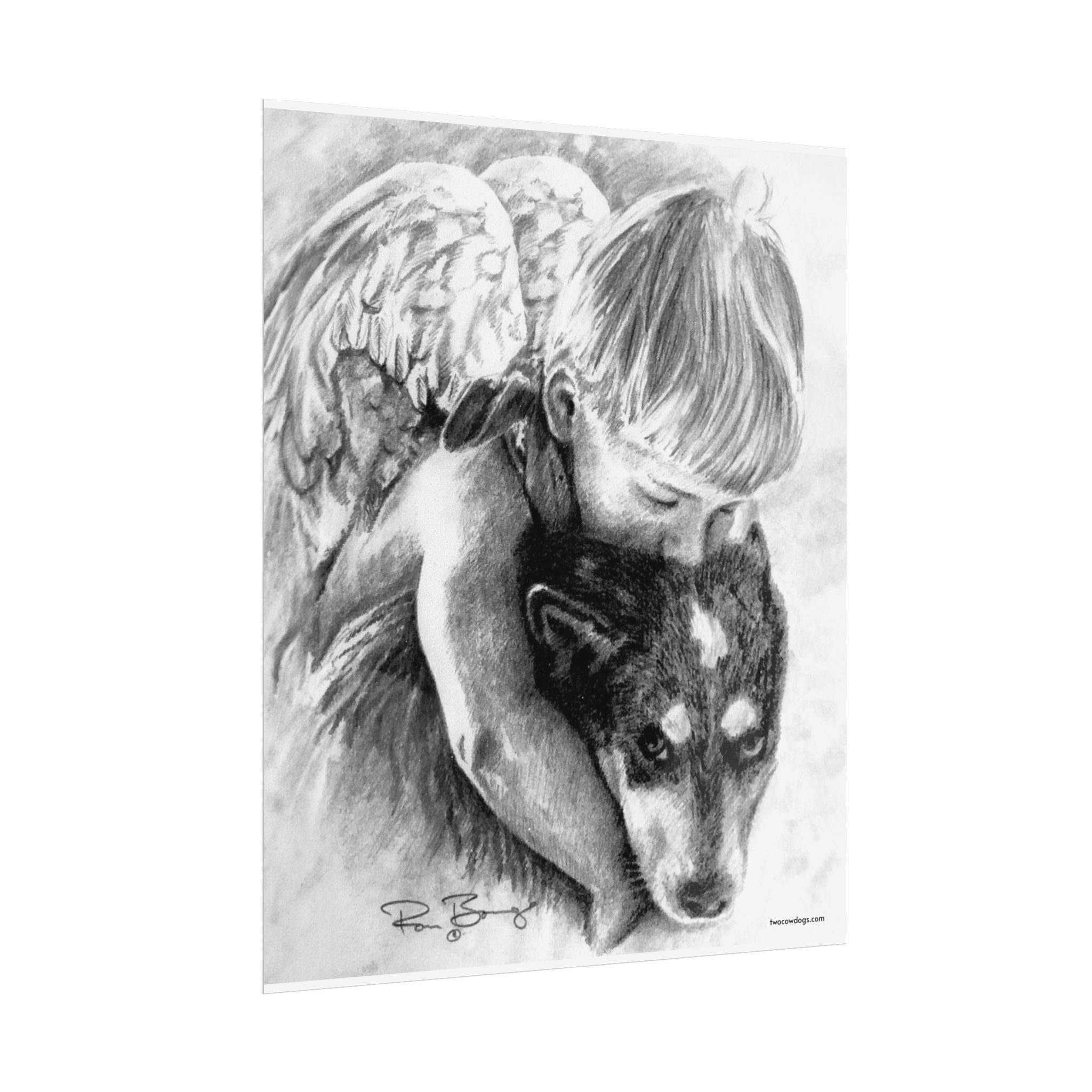 Little Angel and Heeler Print