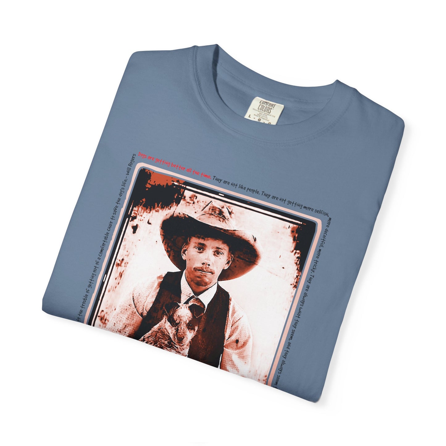 Vintage Cowboy and Heeler Puppy Tee Shirt