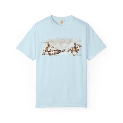 Team Ropers Roping Bottle Unisex T-shirt - Original Art Design