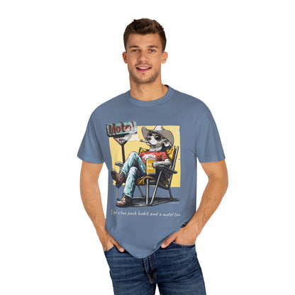 Two Pack Habit and a Motel Tan Tee Shirt