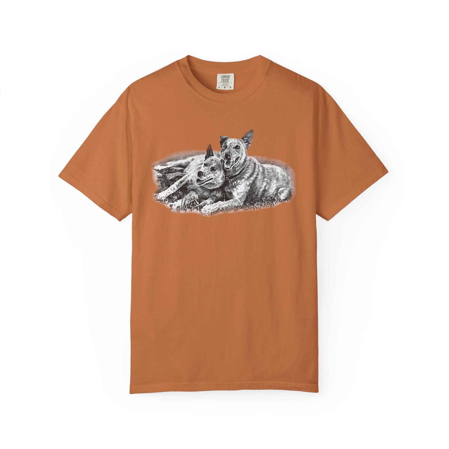 Two Red Heeler Cowdogs Unisex T-Shirt