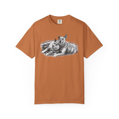 Two Red Heeler Cowdogs Unisex T-Shirt