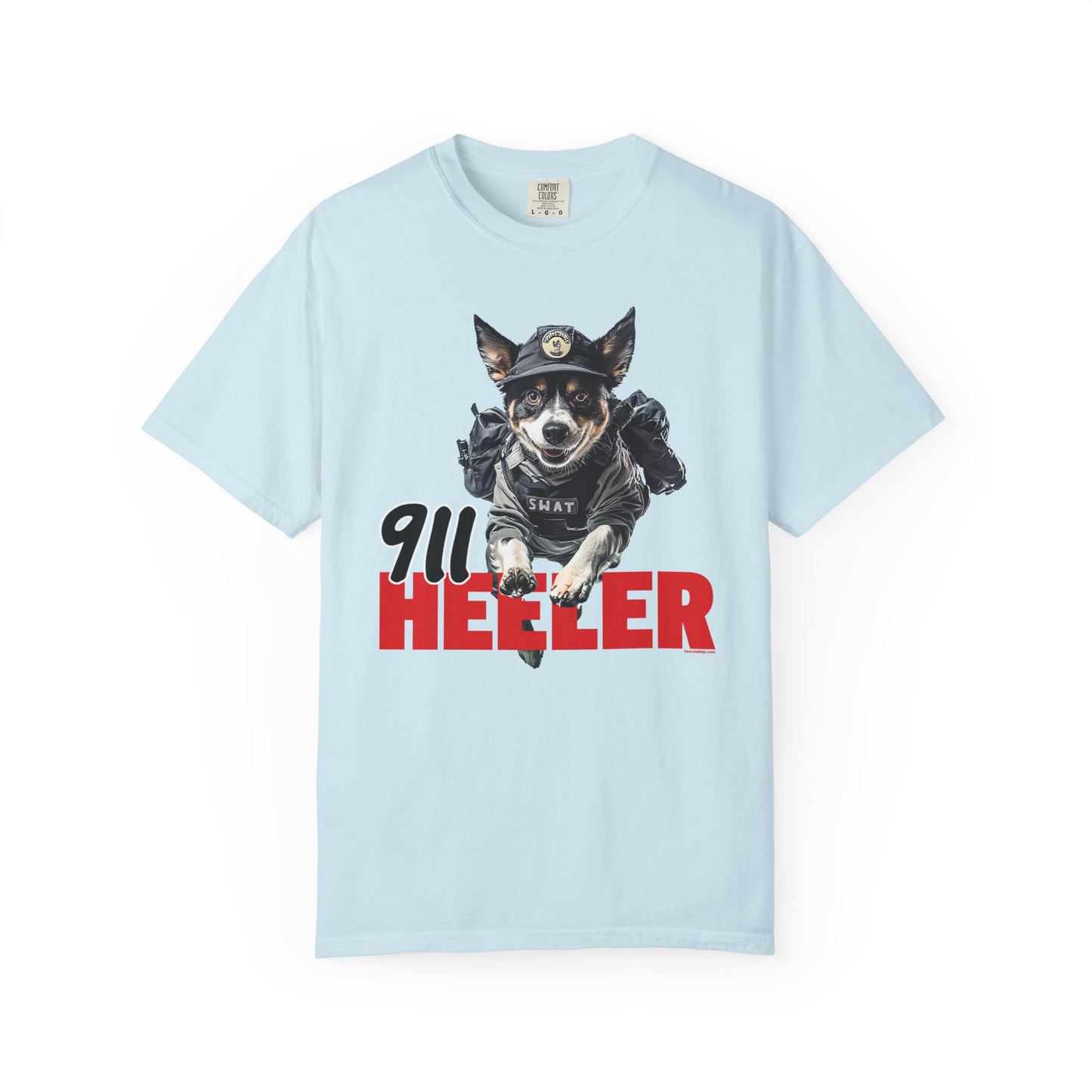 Heeler 911 Unisex T-shirt - Police Dog Design