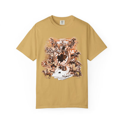Vegas Rodeo Collage Garment Dyed T-Shirt