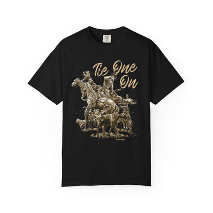 Rodeo Calf Roping, Tie-Down T-Shirt