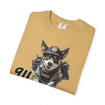Heeler 911 Unisex T-shirt - Police Dog Design