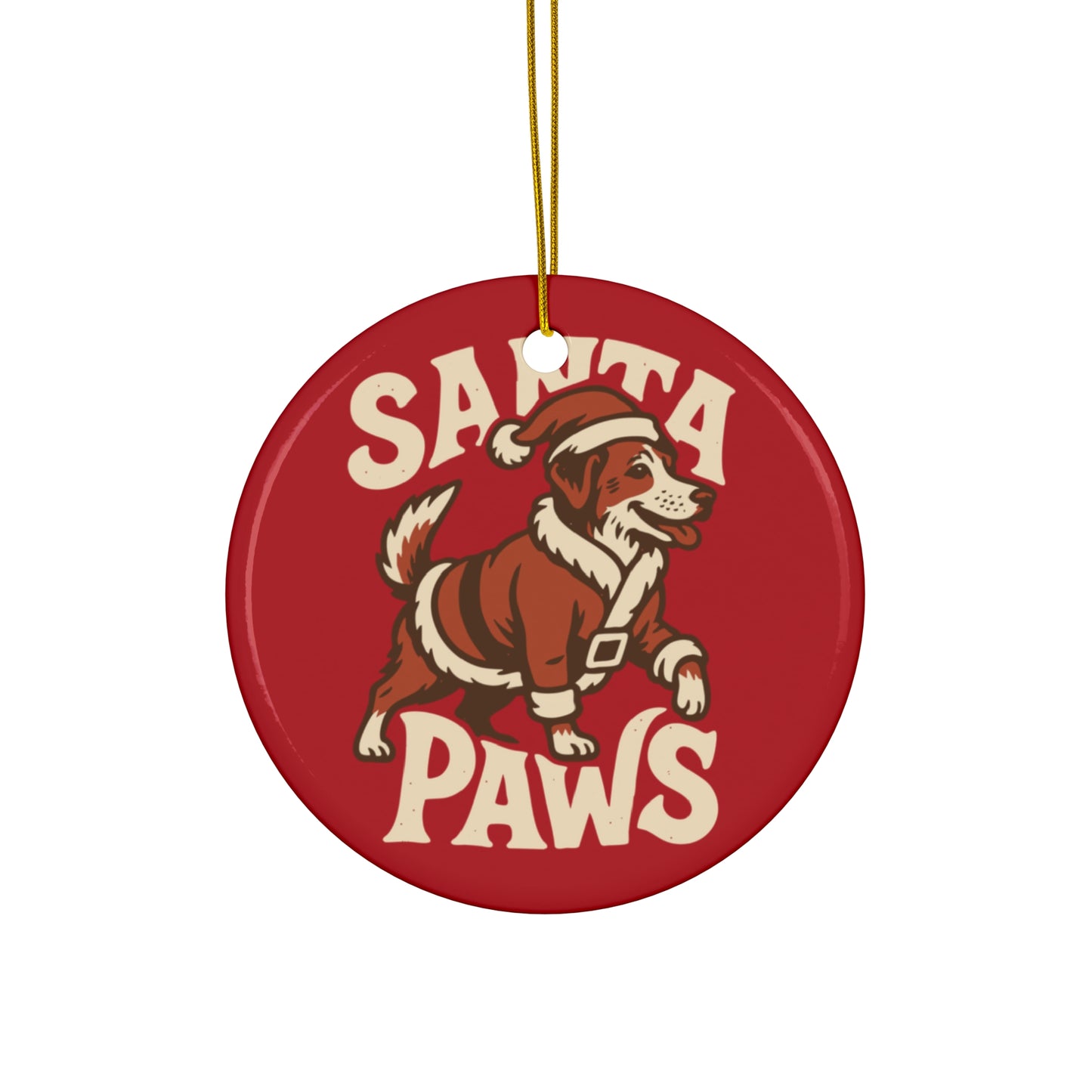 Santa Paws Ornament