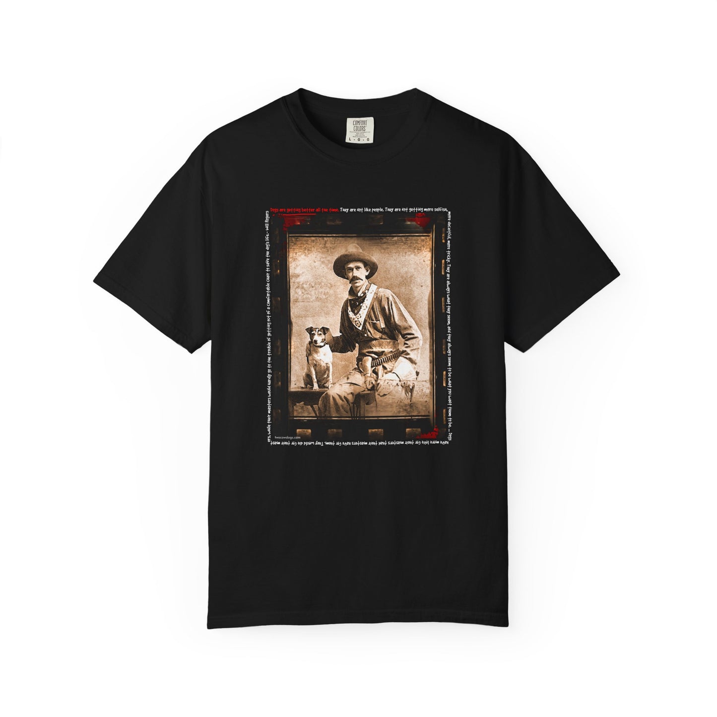 Vintage Cowboy and Dog 2 Puppy Tee Shirt