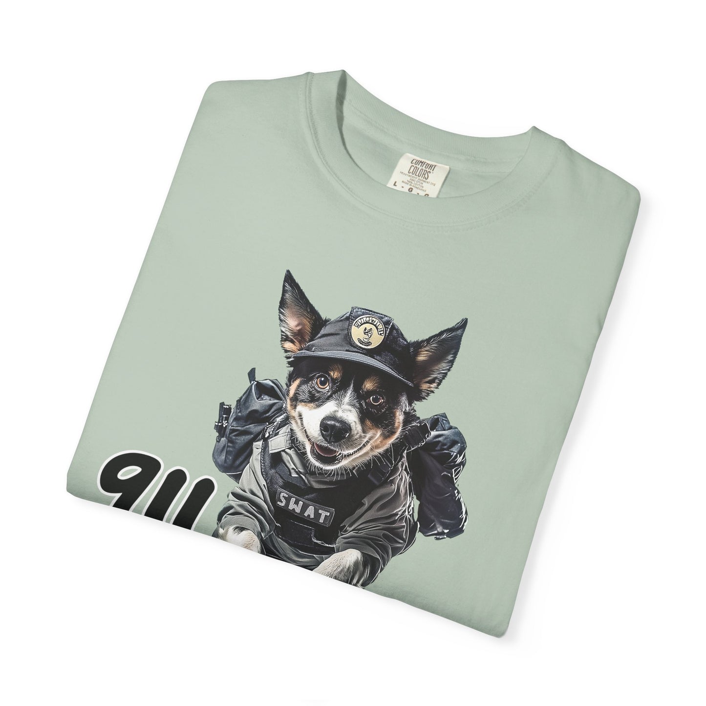 Heeler 911 Unisex T-shirt - Police Dog Design