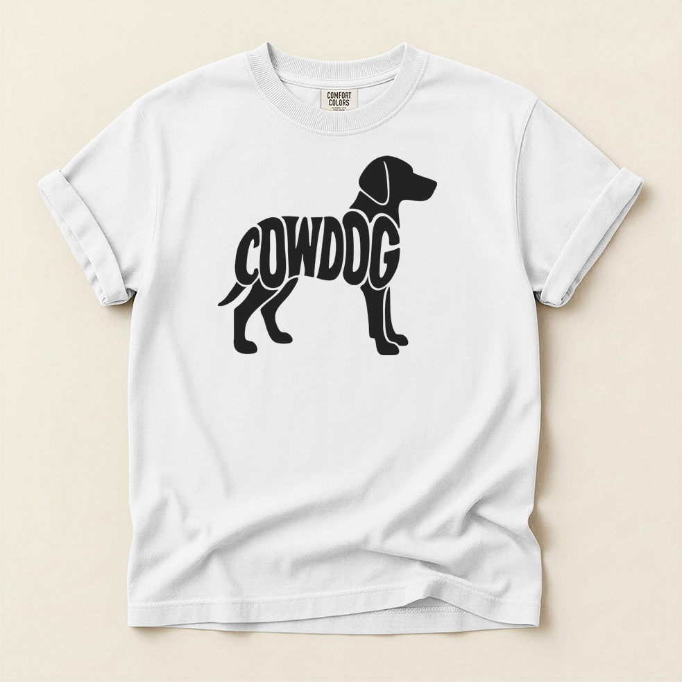 COWDOG Classic T-Shirt - Vintage-Washed T-shirt