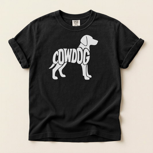 COWDOG Classic T-Shirt - Vintage-Washed T-shirt