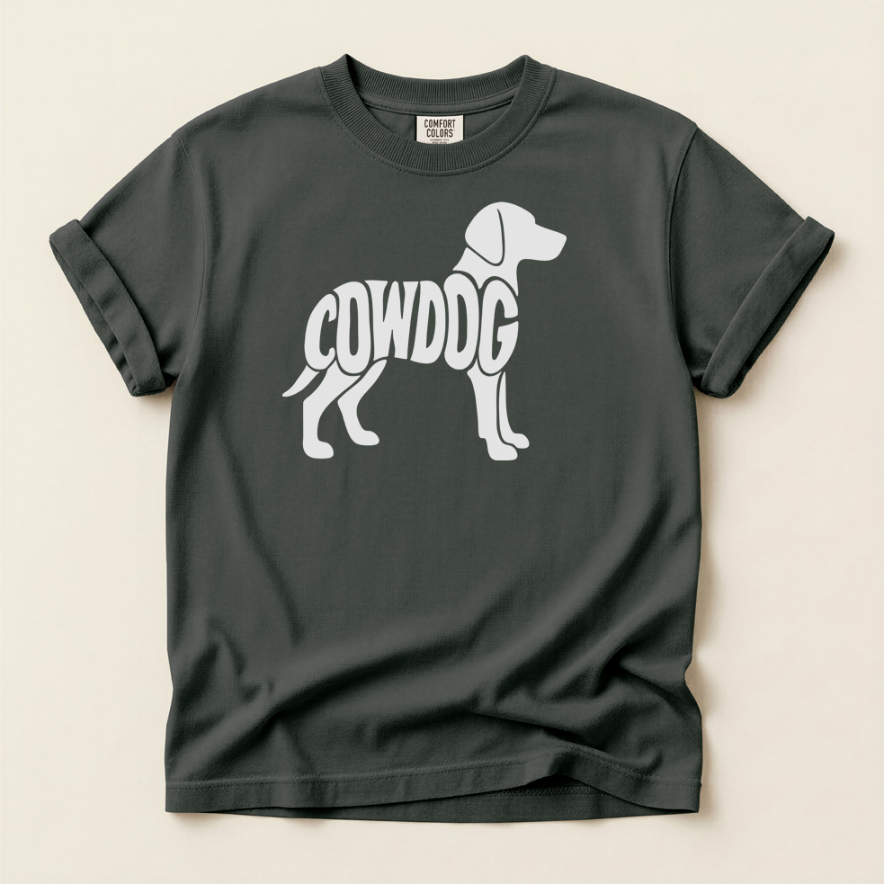 COWDOG Classic T-Shirt - Vintage-Washed T-shirt