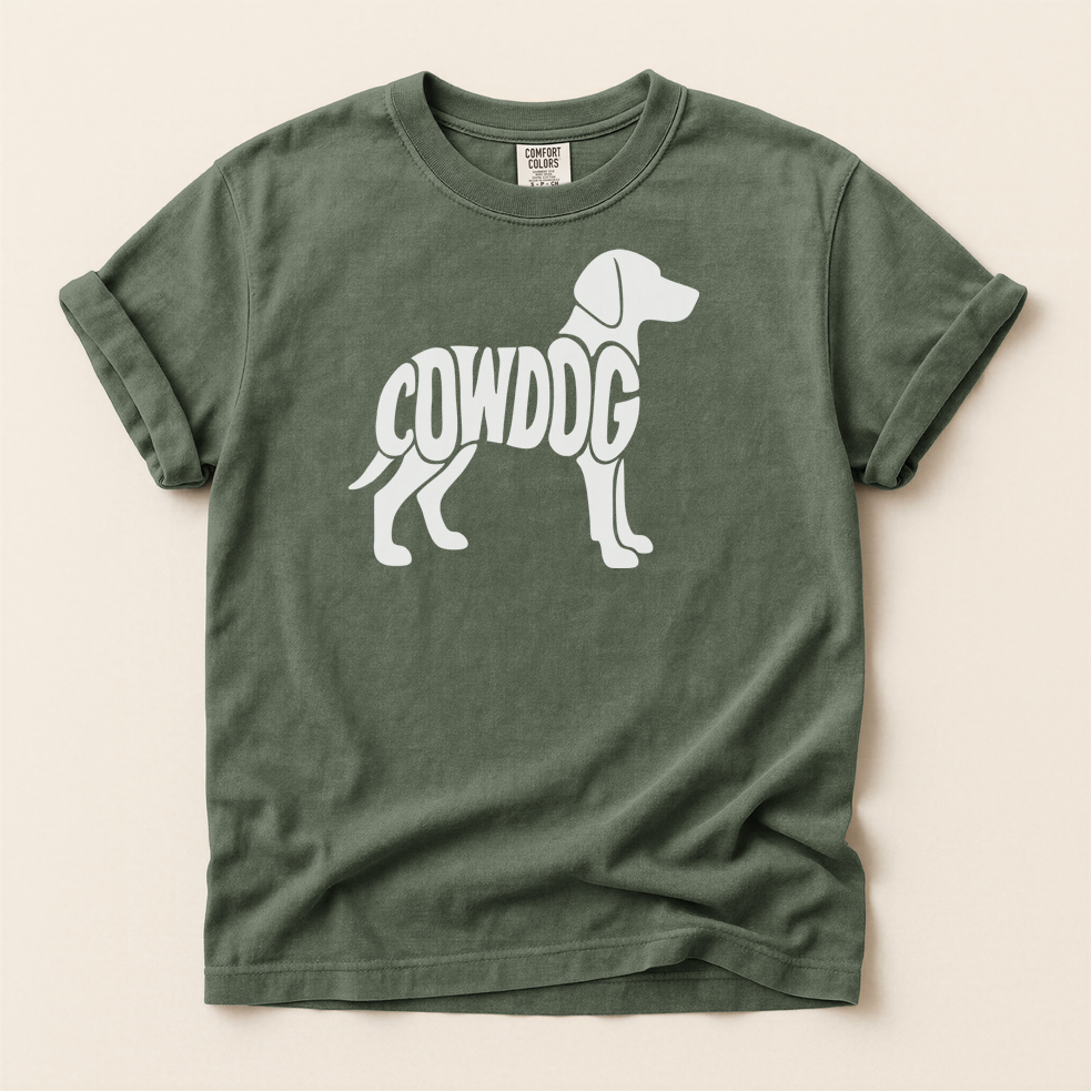 COWDOG Classic T-Shirt - Vintage-Washed T-shirt