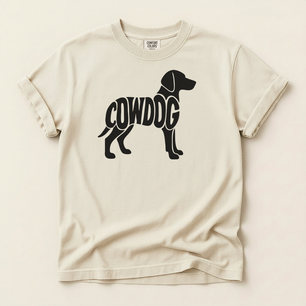 COWDOG Classic T-Shirt - Vintage-Washed T-shirt