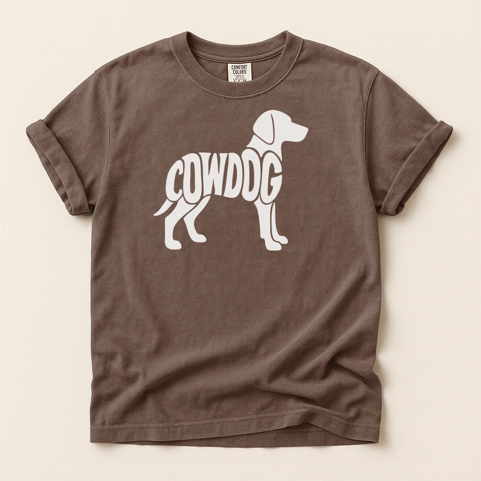 COWDOG Classic T-Shirt - Vintage-Washed T-shirt