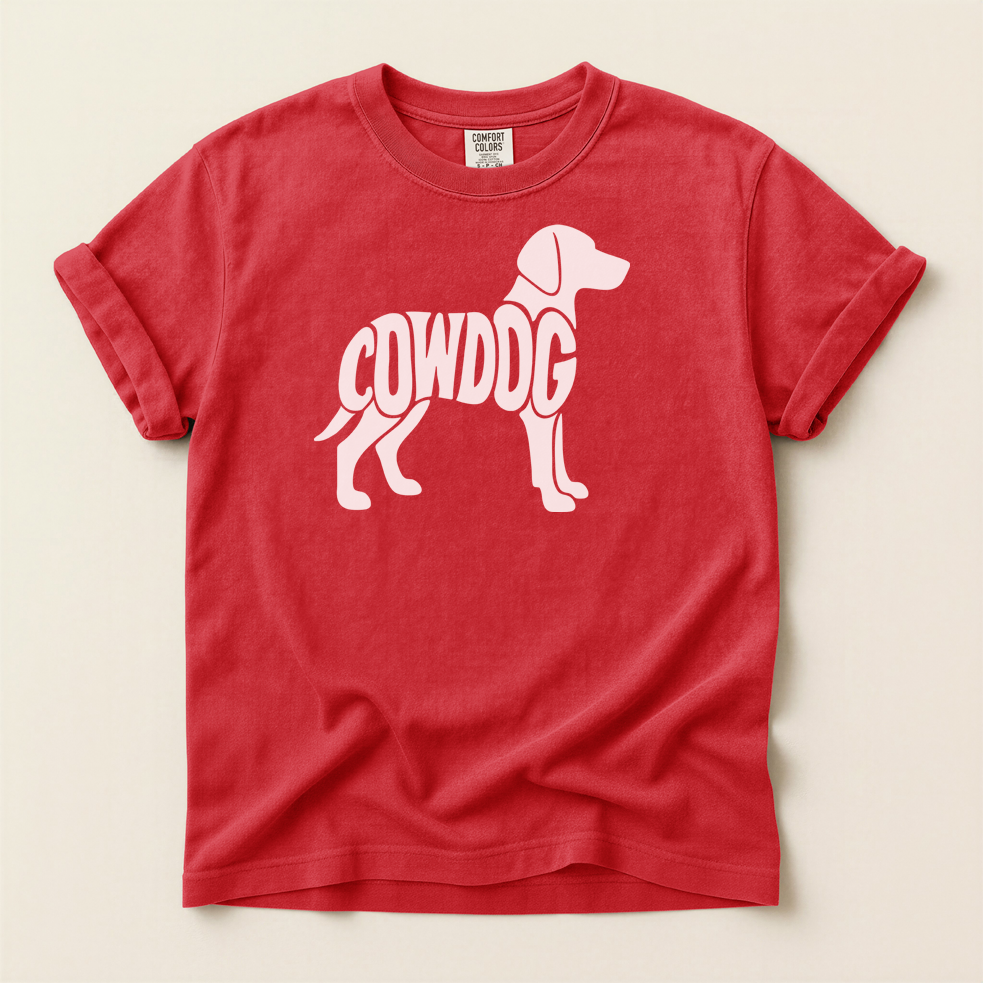 COWDOG Classic T-Shirt - Vintage-Washed T-shirt