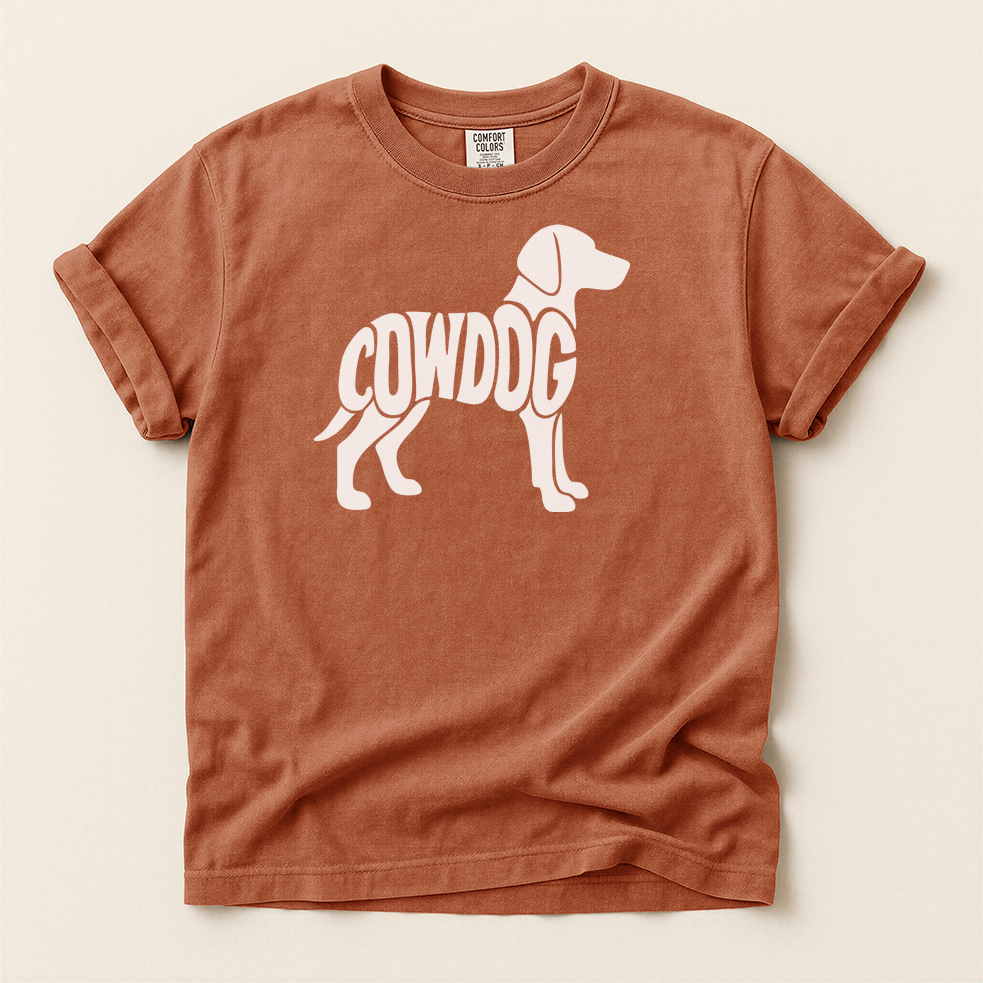 COWDOG Classic T-Shirt - Vintage-Washed T-shirt