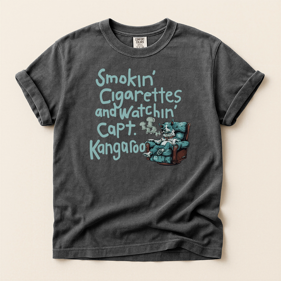 Retro T-Shirt 'Smokin' Cigarettes and Watchin' Captain Kangaroo'