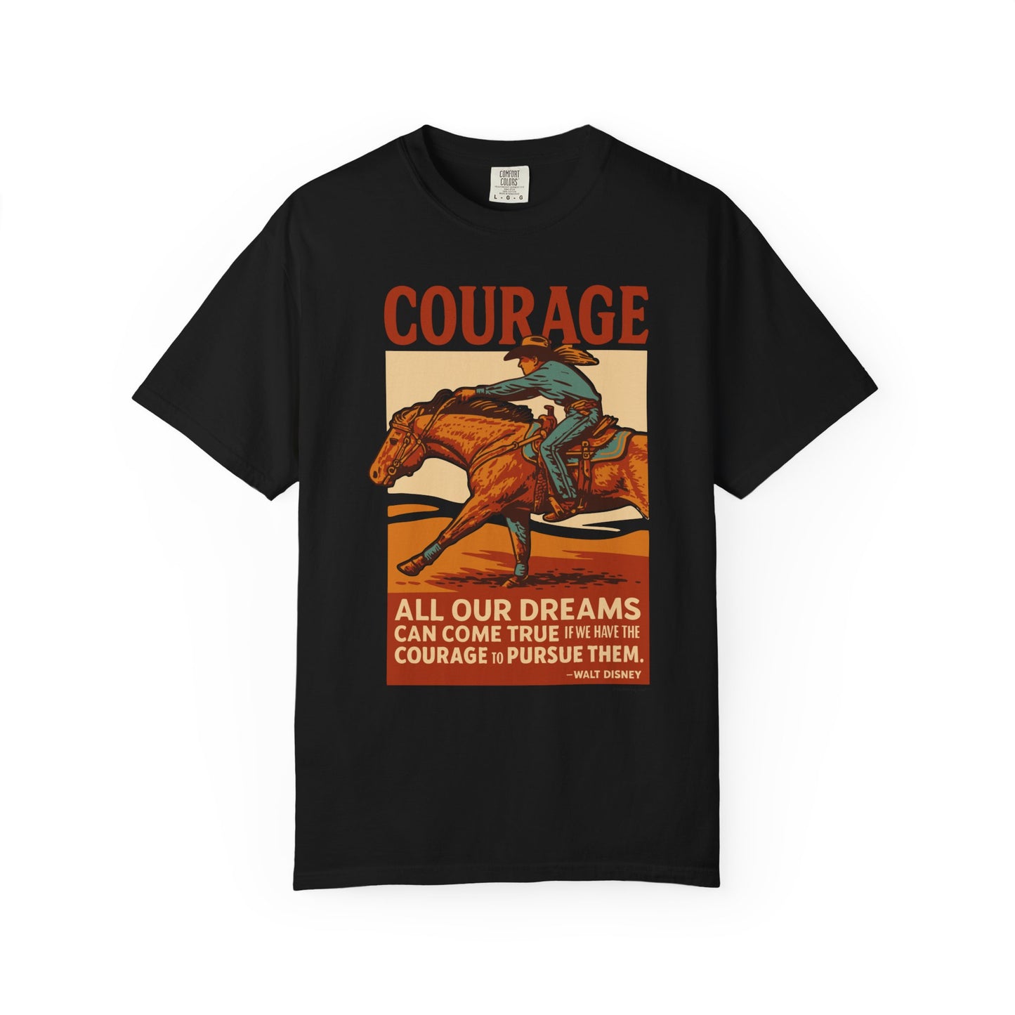 Barrel Racing Courage Graphic T-Shirt