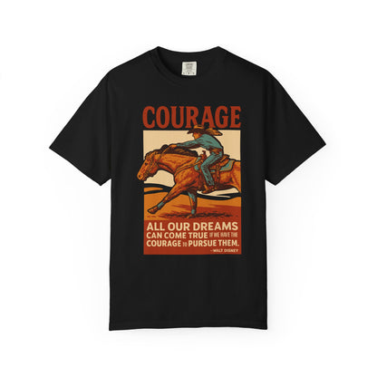 Barrel Racing Courage Graphic T-Shirt