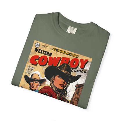 Western Comic Book T-Shirt - Ruby Don't Take Your Love to Town