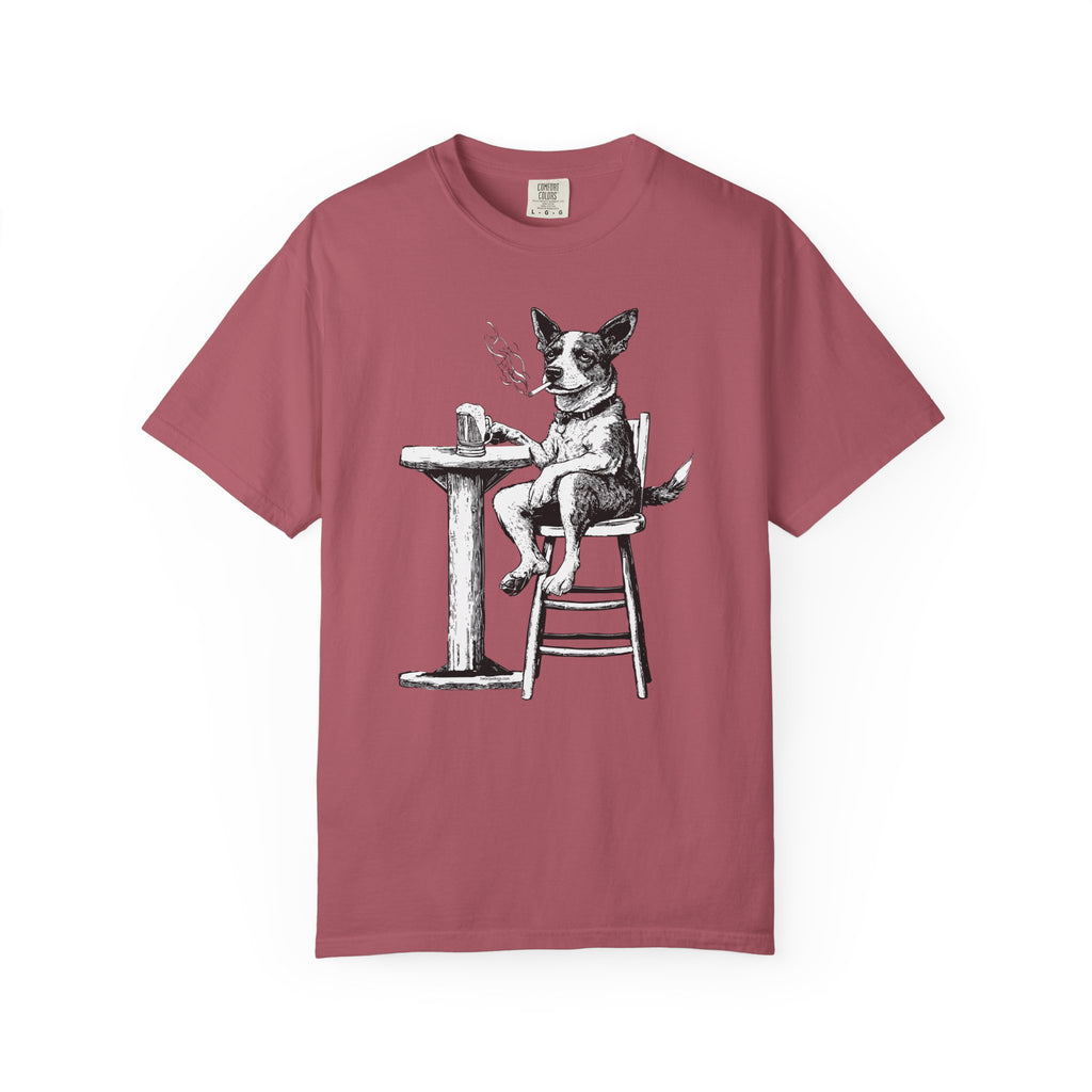 Dog Drinking Beer T-Shirt for Dog Lovers