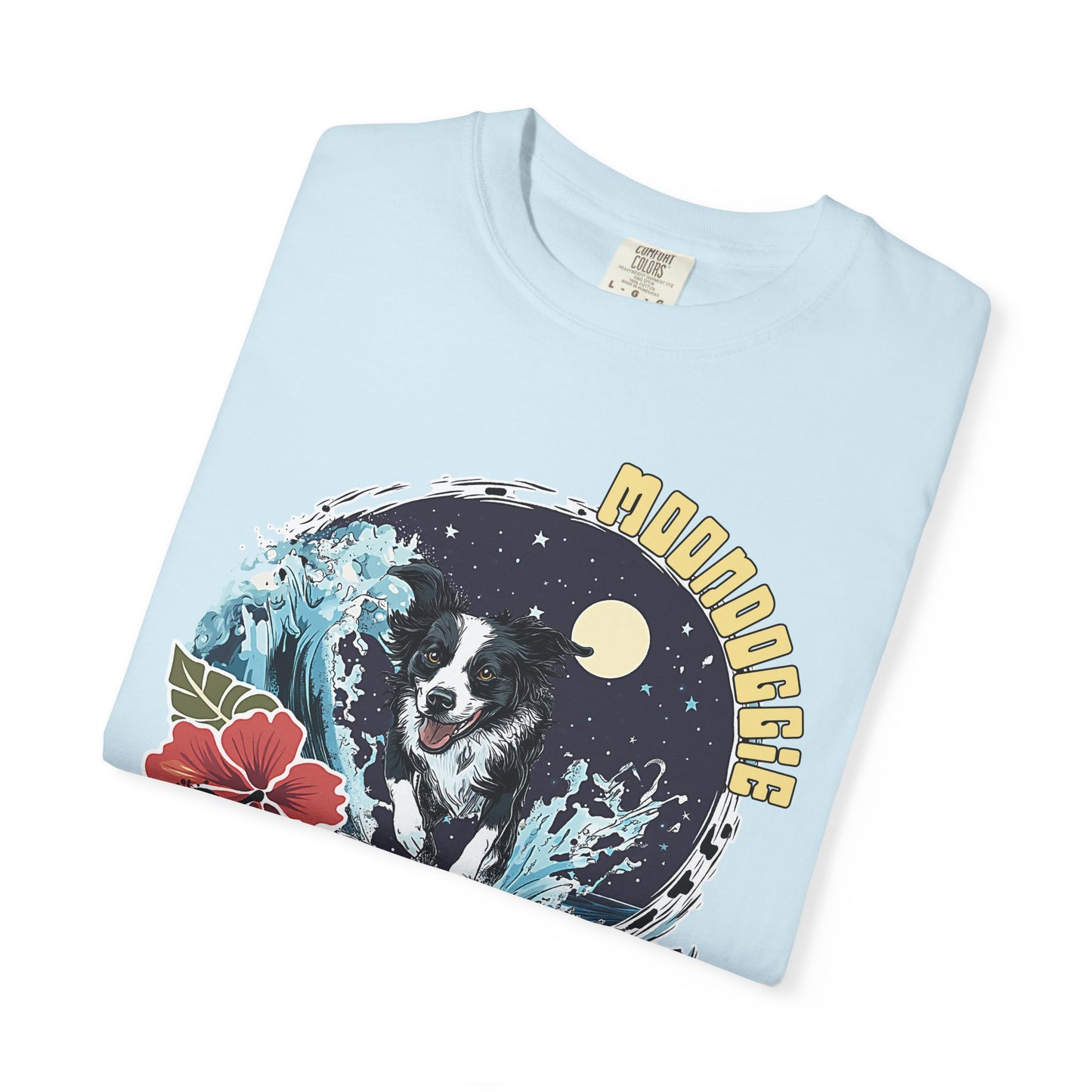 Summer Vibes Surfing Border Collie T-shirt - Unisex