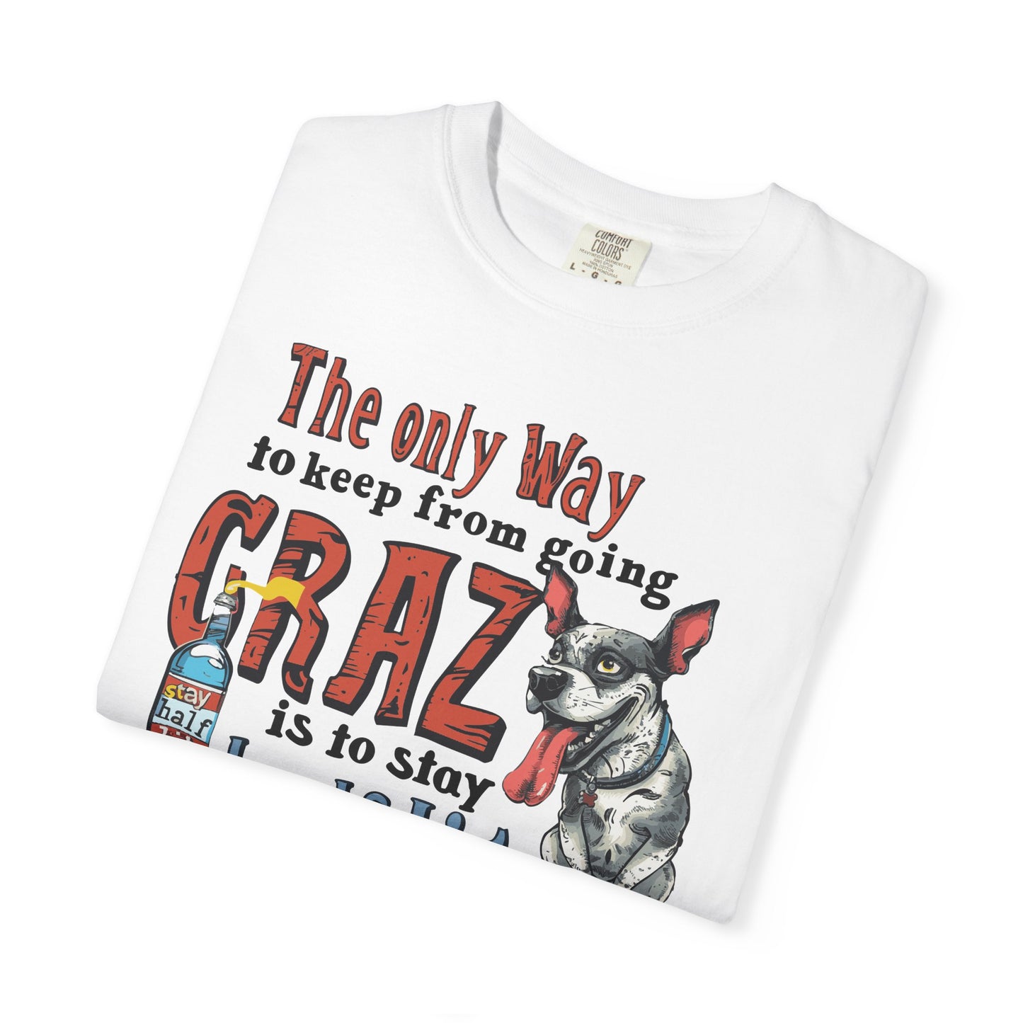 Crazy Half Lit Dog T-Shirt