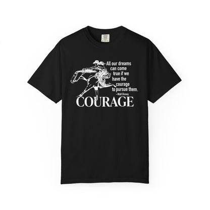 Courage Barrel Racing Garment-Dyed T-shirt