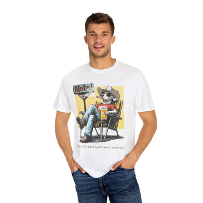 Two Pack Habit and a Motel Tan Tee Shirt