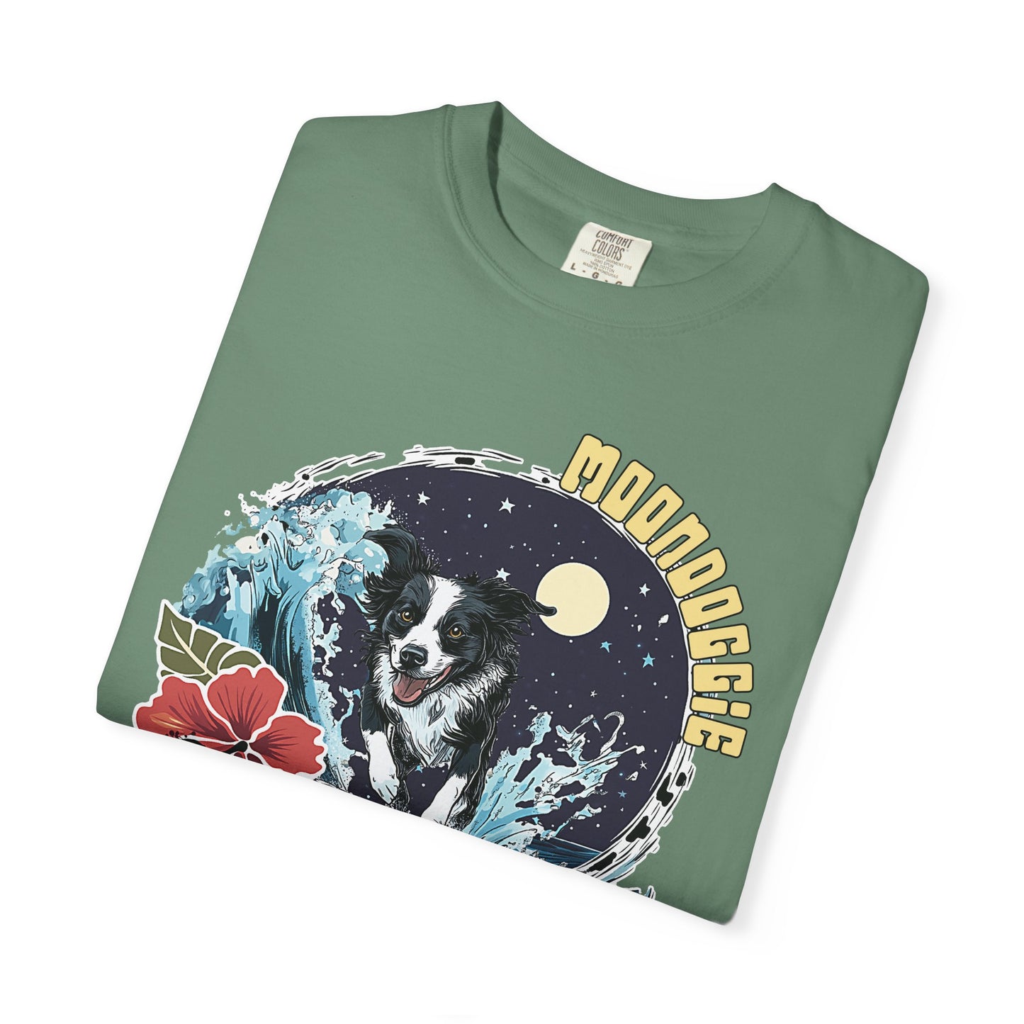 Summer Vibes Surfing Border Collie T-shirt - Unisex