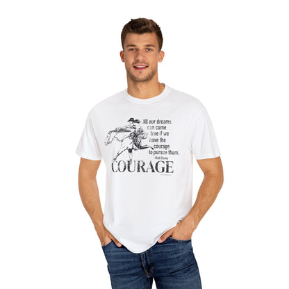 Courage Barrel Racing Garment-Dyed T-shirt