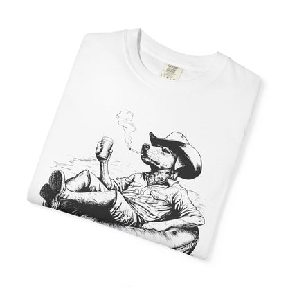 Rafting Dog Unisex T-Shirt, Lazy River Design