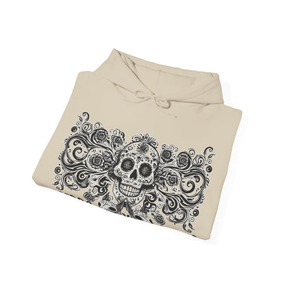 Perro y Perro Calavera Hoodie — Sugar Skull Dog Graphic Hoodie