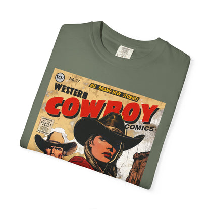 Western Comic Book T-Shirt - Ruby Don't Take Your Love to Town