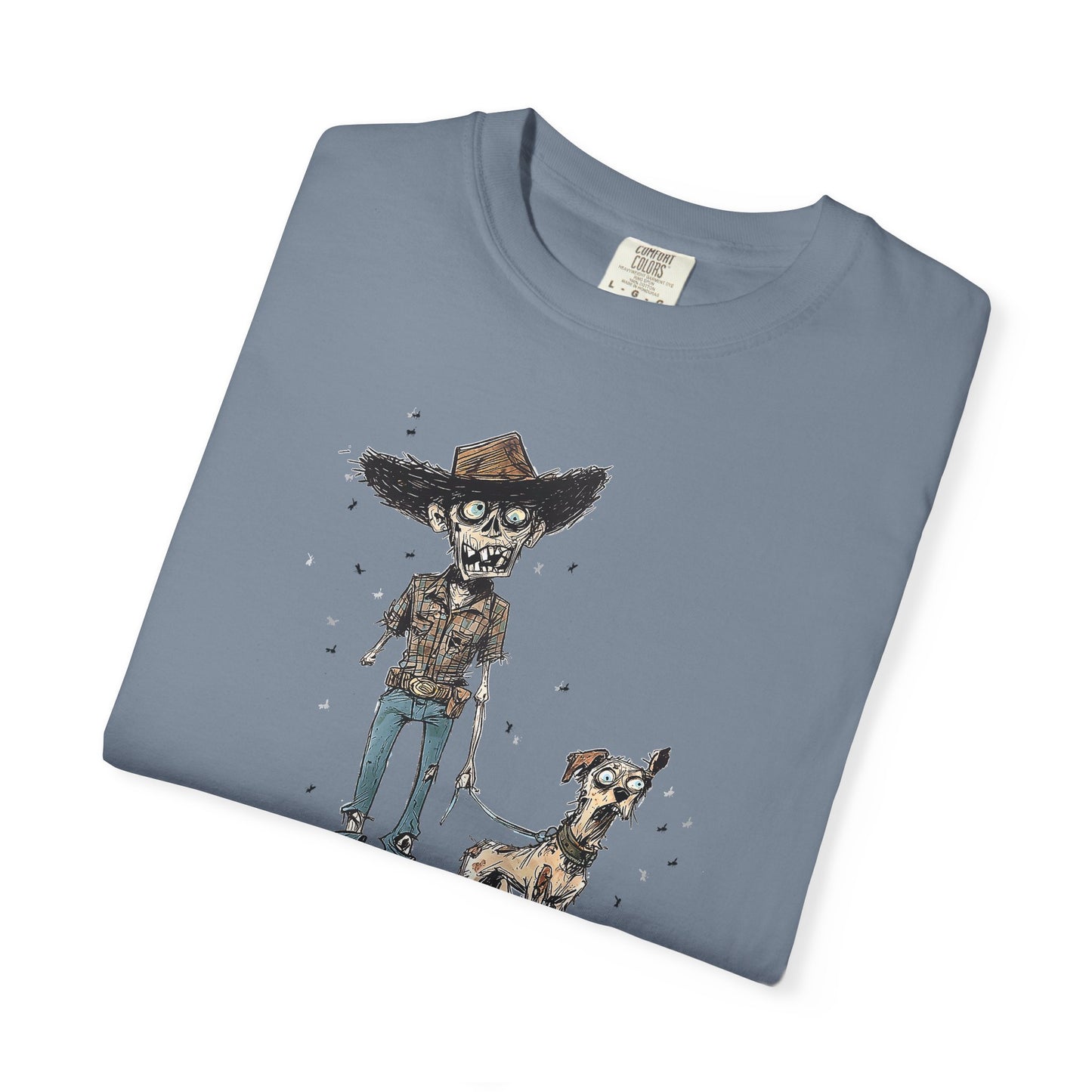 Dead on My Feet – Zombie Cowboy & Cowdog Tee