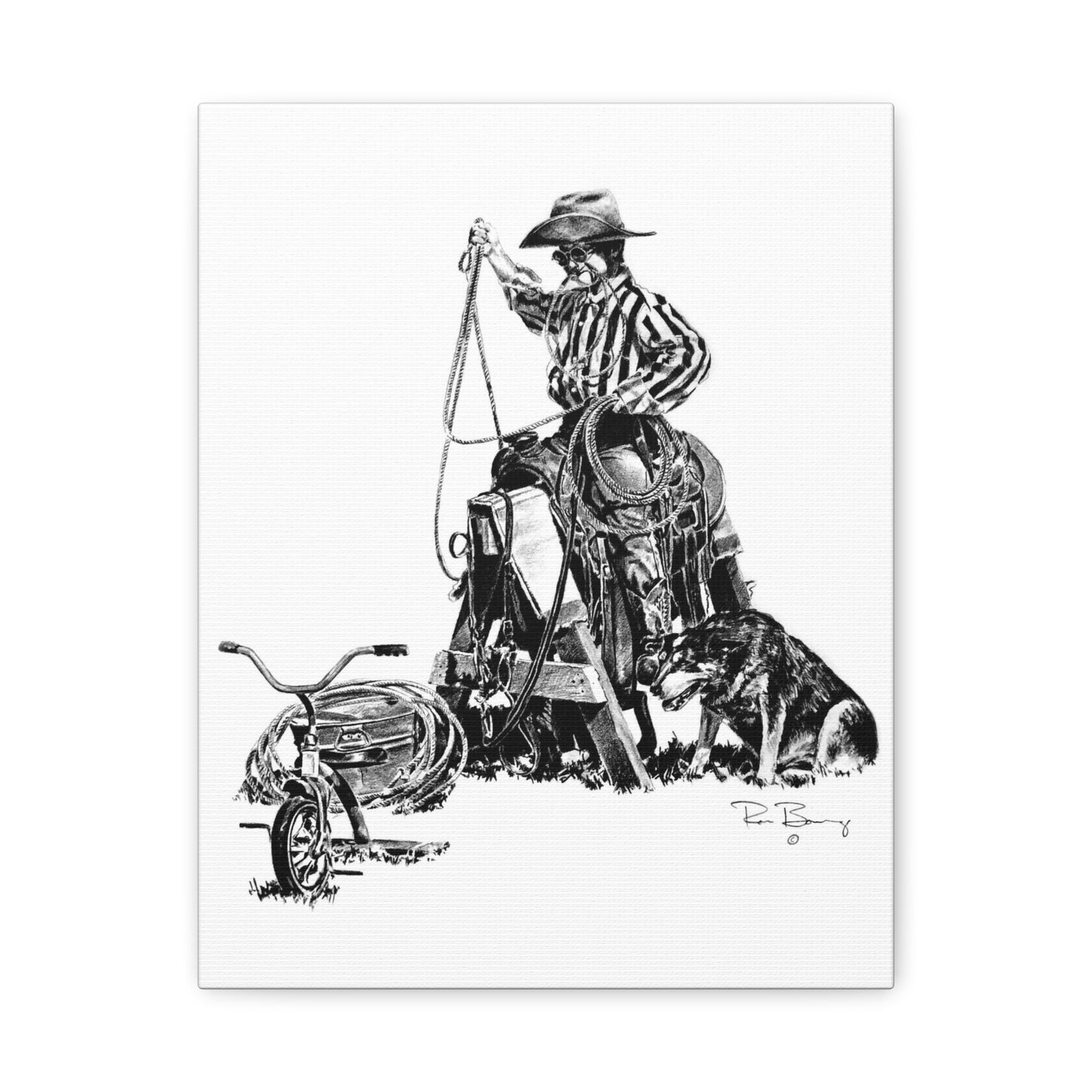 Future Team Roper Stretched Canvas