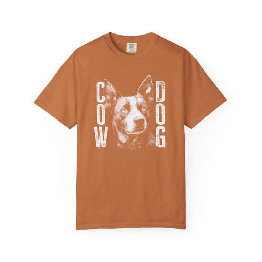 Cowdog Design with "COW DOG", Garment-Dyed T-shirt with