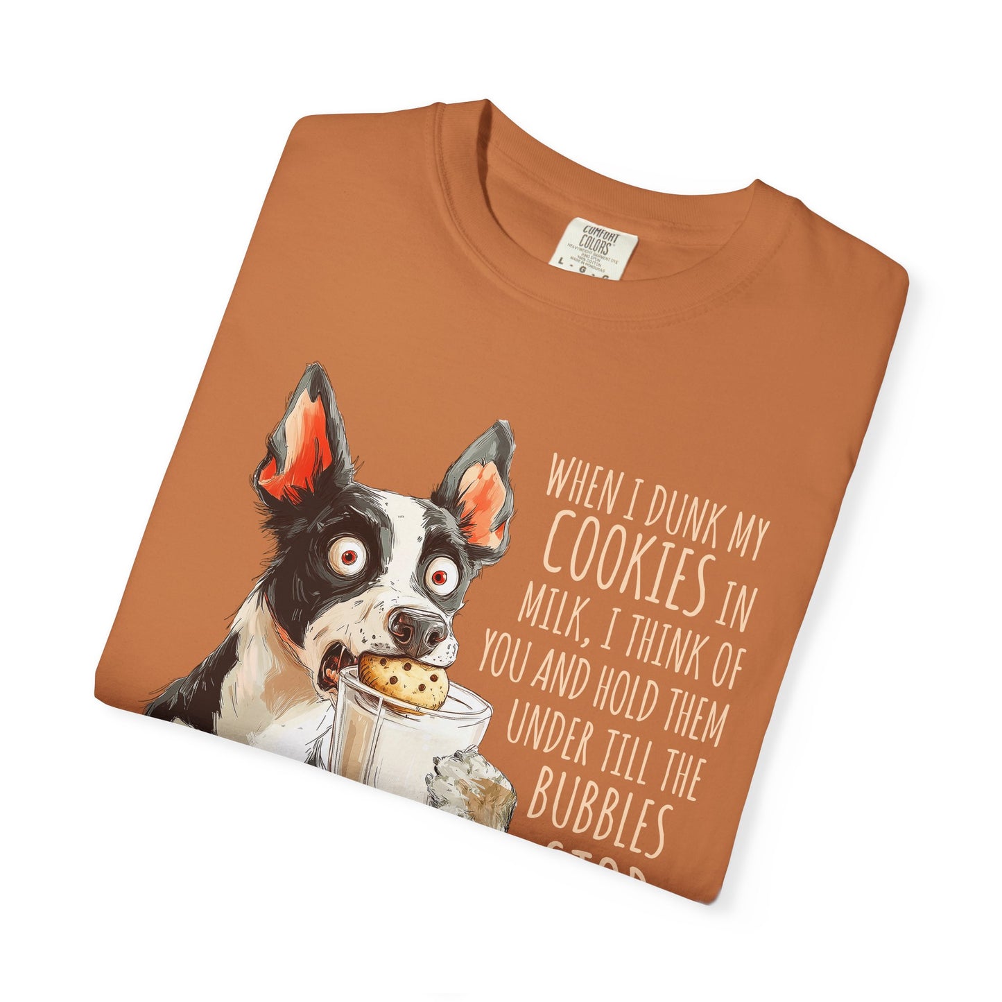 Cowdog Dipping Cookies T-Shirt - Unisex
