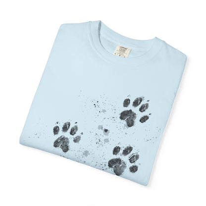 Dog Tracks T-Shirt - Unisex Garment-Dyed
