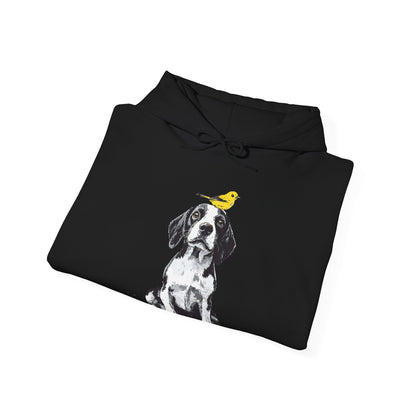 Beagle and Yellow Bird Soft Hoodie