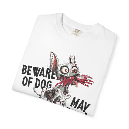 Beware of Dog Unisex T-Shirt, Super-Soft Garment-Dyed Tee
