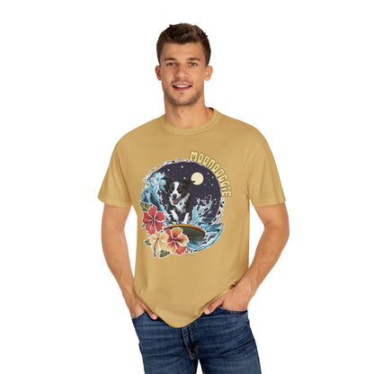 Summer Vibes Surfing Border Collie T-shirt - Unisex