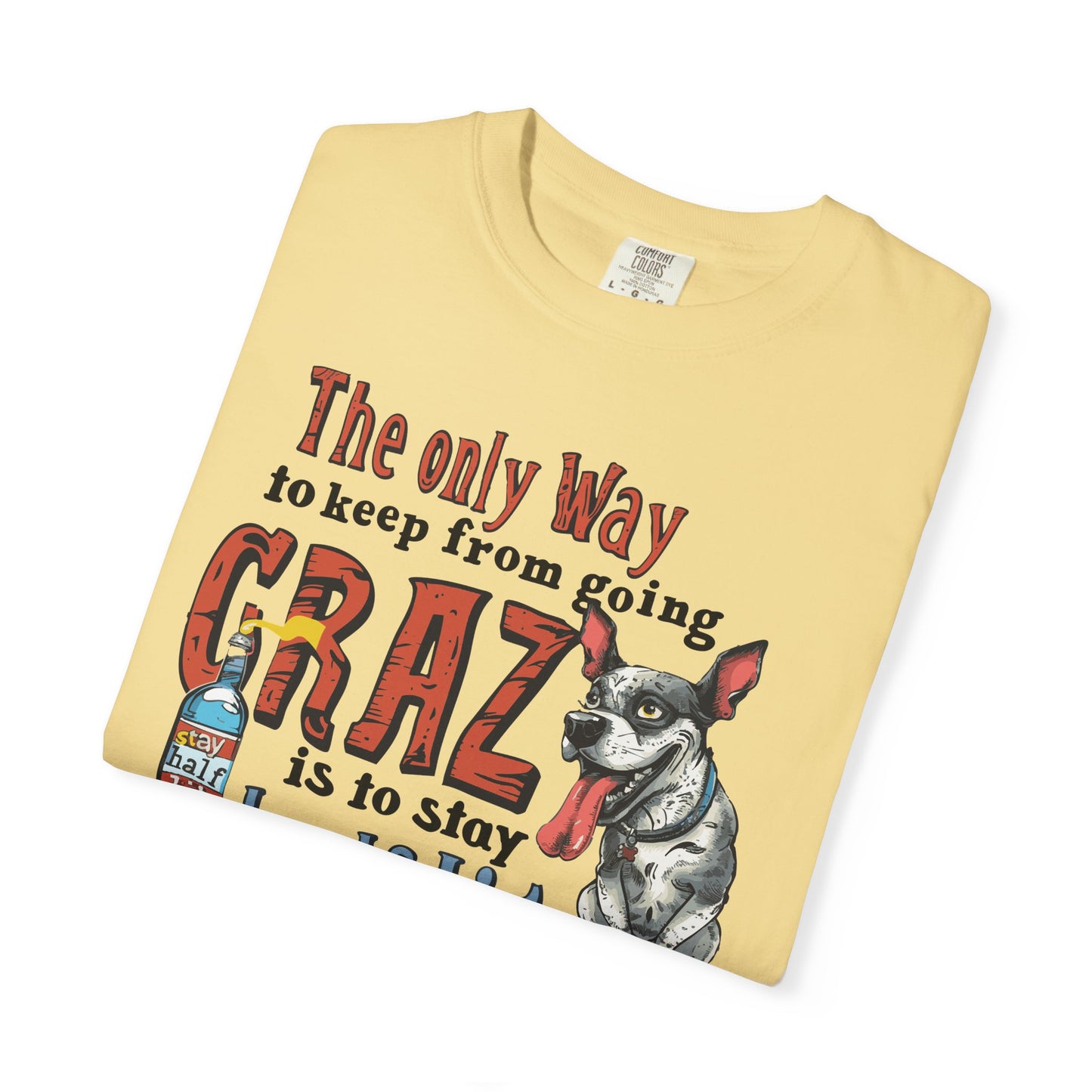 Crazy Half Lit Dog T-Shirt