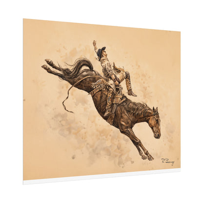 Rodeo Bareback Rider Print