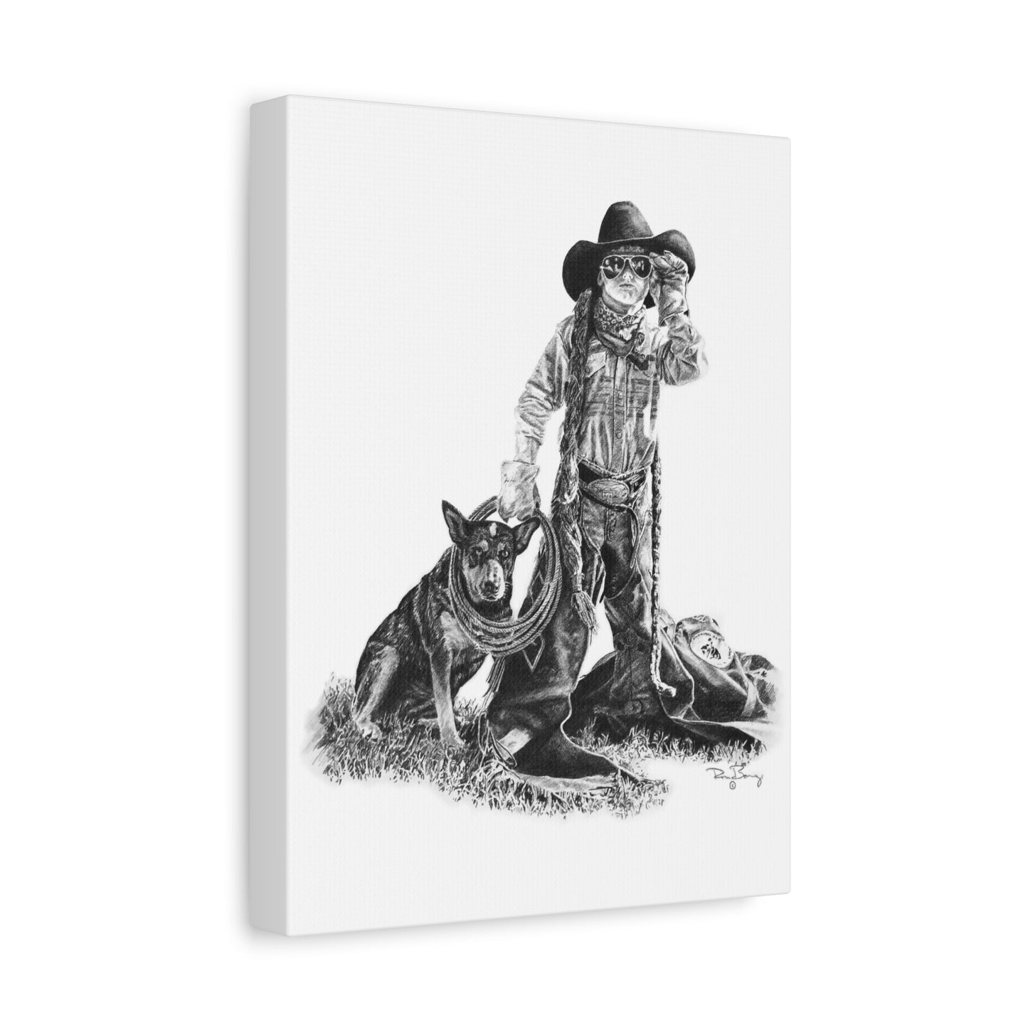 Future All-Around Cowboy Stretched Canvas