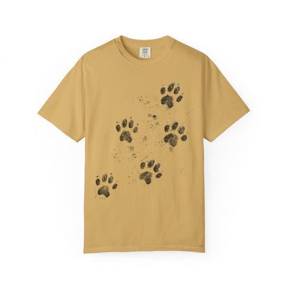 Dog Tracks T-Shirt - Unisex Garment-Dyed