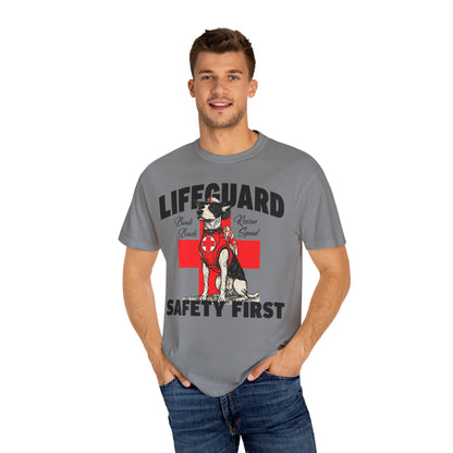 Lifeguard Dog Bondi Beach Garment-Dyed T-Shirt