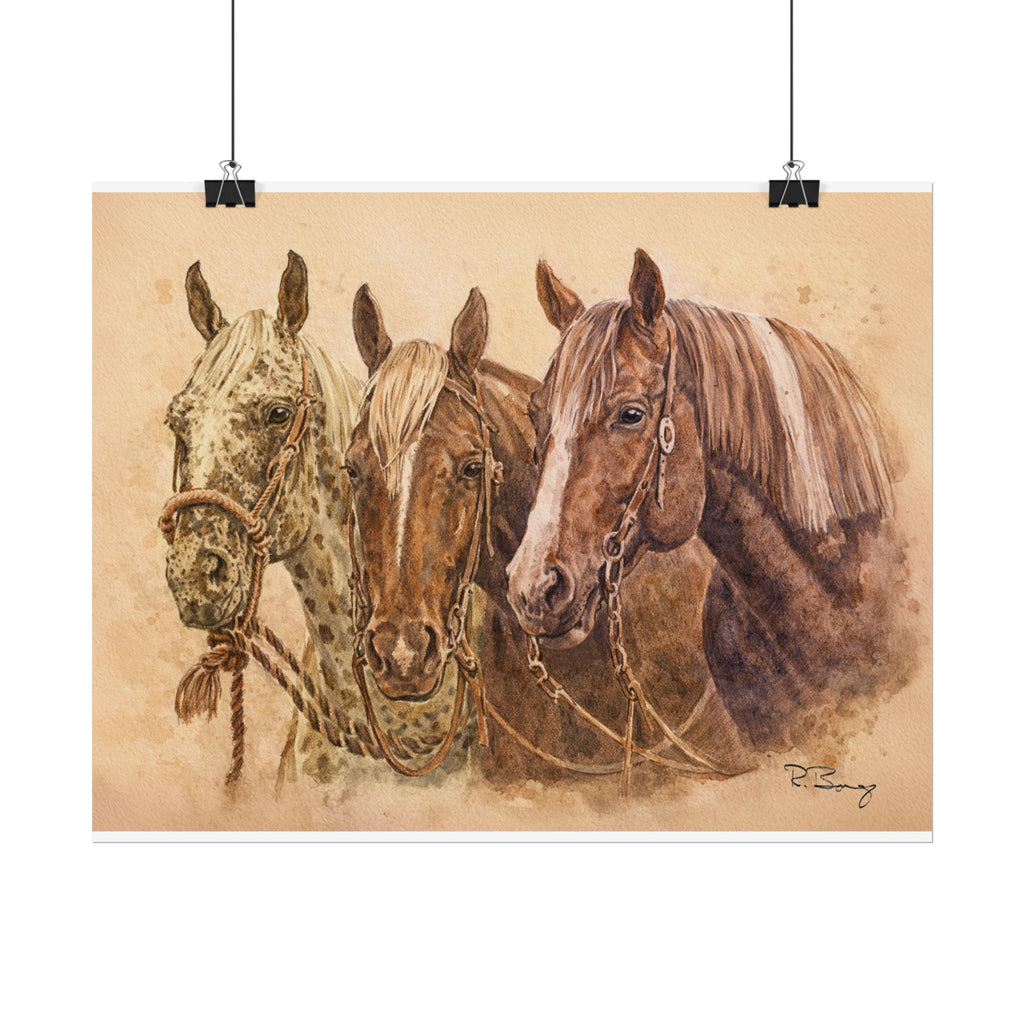 Horse Trio Print