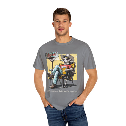 Two Pack Habit and a Motel Tan Tee Shirt